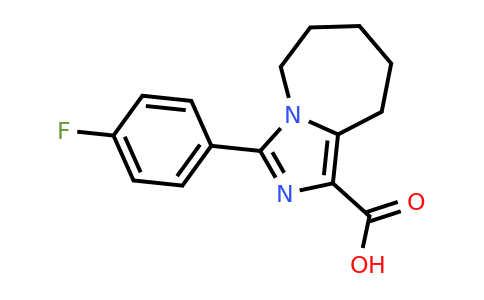 CAS 1050886-00-4 | 3-(4-Fluorophenyl)-5H,6H,7H,8H,9H-imidazo[1,5-a]azepine-1-carboxylic acid