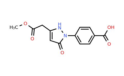 CAS 1050910-24-1 | 4-[3-(2-Methoxy-2-oxoethyl)-5-oxo-2,5-dihydro-1H-pyrazol-1-yl]benzoic acid