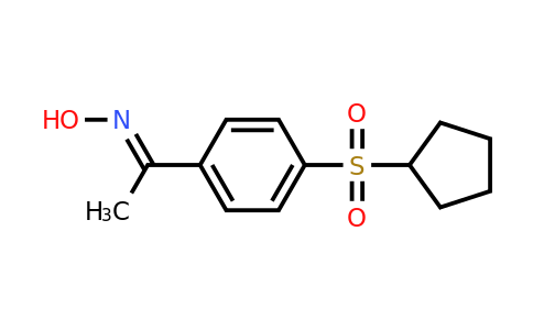 CAS 1050910-52-5 | N-{1-[4-(cyclopentanesulfonyl)phenyl]ethylidene}hydroxylamine