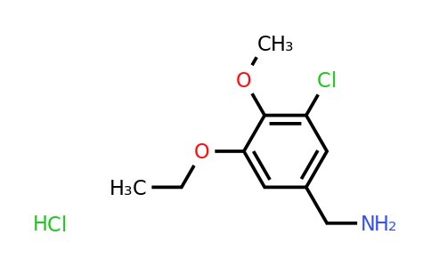 CAS 1052402-88-6 | (3-Chloro-5-ethoxy-4-methoxyphenyl)methanamine hydrochloride