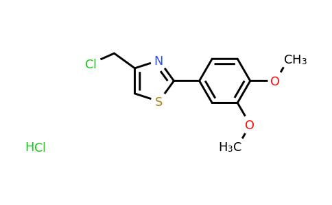 CAS 1052537-37-7 | 4-(chloromethyl)-2-(3,4-dimethoxyphenyl)-1,3-thiazole hydrochloride