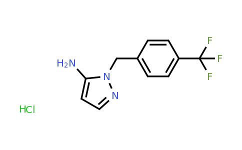 CAS 1052539-34-0 | 1-{[4-(trifluoromethyl)phenyl]methyl}-1H-pyrazol-5-amine hydrochloride