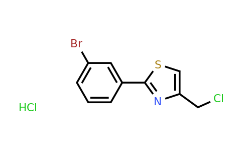 CAS 1052539-88-4 | 2-(3-bromophenyl)-4-(chloromethyl)-1,3-thiazole hydrochloride