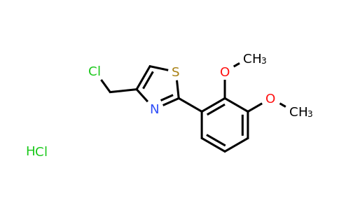 CAS 1052541-93-1 | 4-(chloromethyl)-2-(2,3-dimethoxyphenyl)-1,3-thiazole hydrochloride