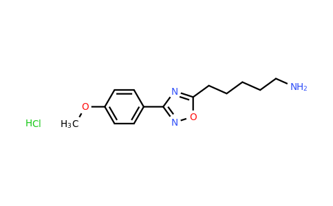 CAS 1052542-49-0 | 5-[3-(4-methoxyphenyl)-1,2,4-oxadiazol-5-yl]pentan-1-amine hydrochloride