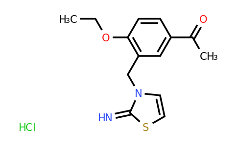 CAS 1052542-76-3 | 1-{4-ethoxy-3-[(2-imino-2,3-dihydro-1,3-thiazol-3-yl)methyl]phenyl}ethan-1-one hydrochloride