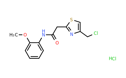 CAS 1052543-47-1 | 2-[4-(chloromethyl)-1,3-thiazol-2-yl]-N-(2-methoxyphenyl)acetamide hydrochloride