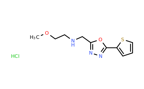 CAS 1052543-77-7 | (2-methoxyethyl)({[5-(thiophen-2-yl)-1,3,4-oxadiazol-2-yl]methyl})amine hydrochloride