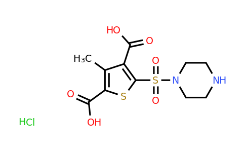 CAS 1052545-08-0 | 3-methyl-5-(piperazine-1-sulfonyl)thiophene-2,4-dicarboxylic acid hydrochloride