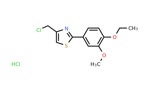 CAS 1052545-61-5 | 4-(chloromethyl)-2-(4-ethoxy-3-methoxyphenyl)-1,3-thiazole hydrochloride