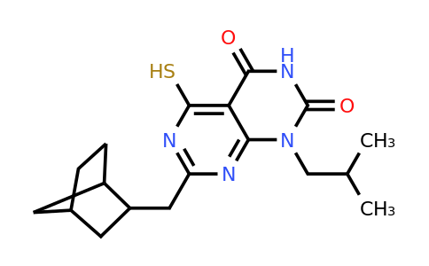 CAS 1052550-30-7 | 7-{bicyclo[2.2.1]heptan-2-ylmethyl}-1-(2-methylpropyl)-5-sulfanyl-1H,2H,3H,4H-[1,3]diazino[4,5-d]pyrimidine-2,4-dione