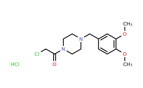 CAS 1052550-61-4 | 2-chloro-1-{4-[(3,4-dimethoxyphenyl)methyl]piperazin-1-yl}ethan-1-one hydrochloride