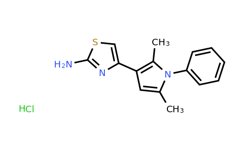 CAS 1052550-77-2 | 4-(2,5-dimethyl-1-phenyl-1H-pyrrol-3-yl)-1,3-thiazol-2-amine hydrochloride