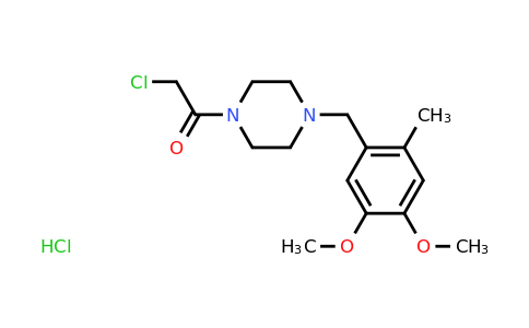 CAS 1052551-75-3 | 2-chloro-1-{4-[(4,5-dimethoxy-2-methylphenyl)methyl]piperazin-1-yl}ethan-1-one hydrochloride