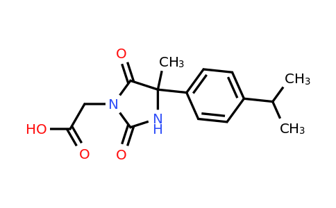 CAS 1052554-90-1 | 2-{4-methyl-2,5-dioxo-4-[4-(propan-2-yl)phenyl]imidazolidin-1-yl}acetic acid