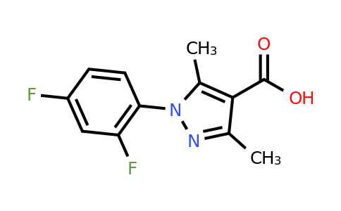 CAS 1052558-50-5 | 1-(2,4-Difluorophenyl)-3,5-dimethyl-1H-pyrazole-4-carboxylic acid