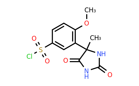 CAS 1052558-93-6 | 4-Methoxy-3-(4-methyl-2,5-dioxoimidazolidin-4-yl)benzene-1-sulfonyl chloride