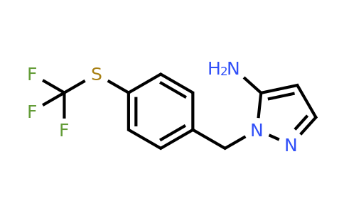 CAS 1052559-51-9 | 1-({4-[(trifluoromethyl)sulfanyl]phenyl}methyl)-1H-pyrazol-5-amine