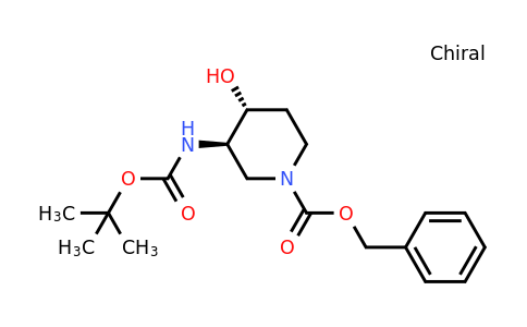 CAS 1052715-76-0 | Benzyl (3R,4R)-3-(tert-butoxycarbonylamino)-4-hydroxypiperidine-1-carboxylate