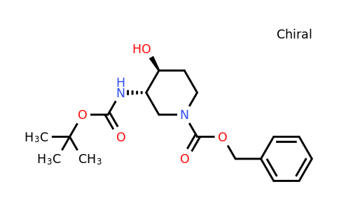 CAS 1052715-77-1 | benzyl (3S,4S)-3-(tert-butoxycarbonylamino)-4-hydroxy-piperidine-1-carboxylate
