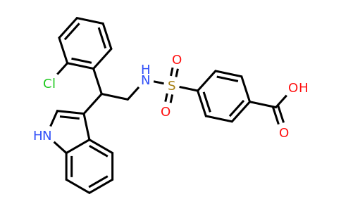 CAS 1053106-28-7 | 4-{[2-(2-chlorophenyl)-2-(1H-indol-3-yl)ethyl]sulfamoyl}benzoic acid