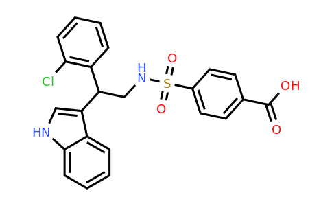 4-{[2-(2-chlorophenyl)-2-(1H-indol-3-yl)ethyl]sulfamoyl}benzoic acid