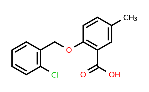 CAS 1053116-94-1 | 2-[(2-chlorophenyl)methoxy]-5-methylbenzoic acid