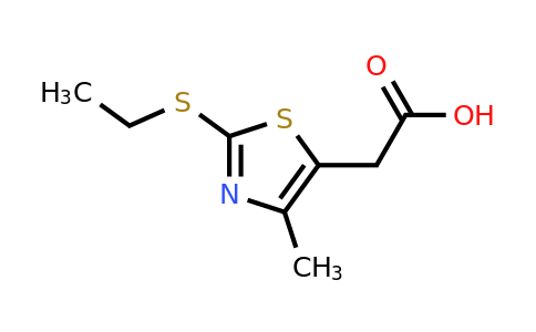 CAS 105523-29-3 | 2-(2-(Ethylthio)-4-methylthiazol-5-yl)acetic acid