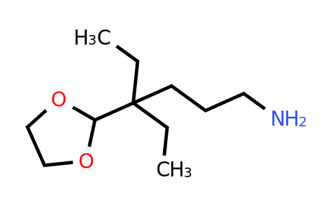 CAS 105599-58-4 | 4-(1,3-Dioxolan-2-yl)-4-ethylhexan-1-amine
