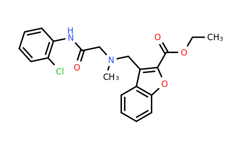 CAS 1057883-70-1 | Ethyl 3-[({[(2-chlorophenyl)carbamoyl]methyl}(methyl)amino)methyl]-1-benzofuran-2-carboxylate