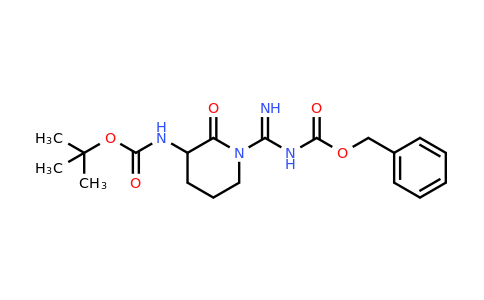 CAS 105880-97-5 | tert-butyl N-[1-(N-benzyloxycarbonylcarbamimidoyl)-2-oxo-3-piperidyl]carbamate