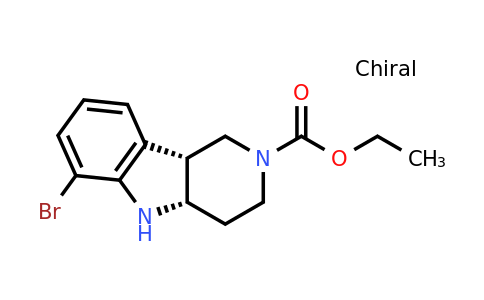 CAS 1059630-08-8 | ethyl (4aS,9bR)-6-bromo-1H,2H,3H,4H,4aH,5H,9bH-pyrido[4,3-b]indole-2-carboxylate