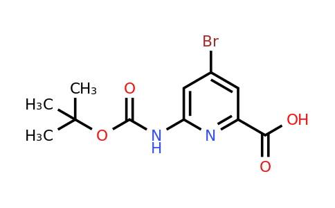 CAS 1060801-21-9 | 4-Bromo-6-tert-butoxycarbonylamino-pyridine-2-carboxylic acid