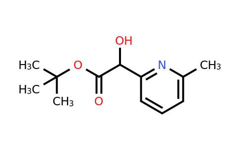 CAS 1060803-75-9 | 6-Methyl-2-pyridineglycolic acid tert-butyl ester