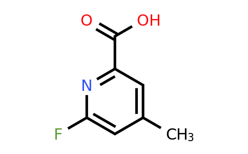CAS 1060804-75-2 | 6-Fluoro-4-methyl-pyridine-2-carboxylic acid
