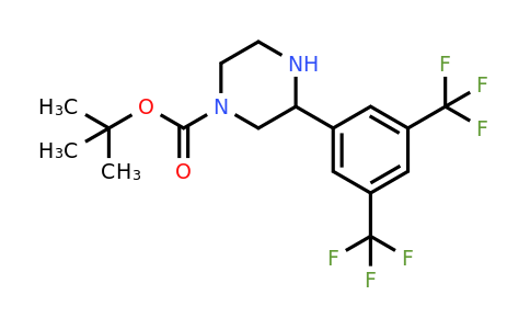 CAS 1060807-74-0 | 3-(3,5-Bis-trifluoromethyl-phenyl)-piperazine-1-carboxylic acid tert-butyl ester