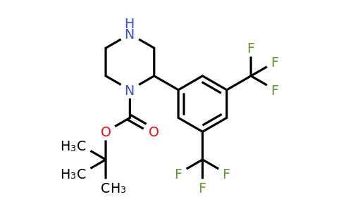 CAS 1060807-75-1 | 2-(3,5-Bis-trifluoromethyl-phenyl)-piperazine-1-carboxylic acid tert-butyl ester