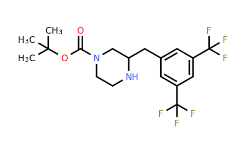 CAS 1060807-77-3 | 3-(3,5-Bis-trifluoromethyl-benzyl)-piperazine-1-carboxylic acid tert-butyl ester