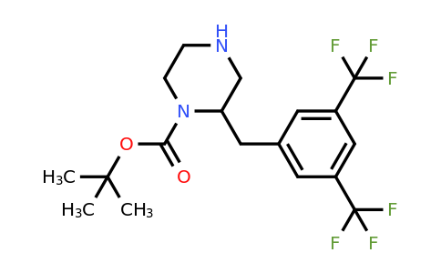 CAS 1060807-79-5 | 2-(3,5-Bis-trifluoromethyl-benzyl)-piperazine-1-carboxylic acid tert-butyl ester