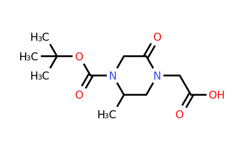 CAS 1060808-09-4 | 4-Carboxymethyl-2-methyl-5-oxo-piperazine-1-carboxylic acid tert-butyl ester
