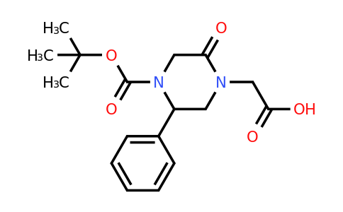 CAS 1060808-19-6 | 4-Carboxymethyl-5-oxo-2-phenyl-piperazine-1-carboxylic acid tert-butyl ester
