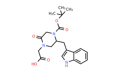 CAS 1060808-27-6 | 4-Carboxymethyl-2-(1H-indol-3-ylmethyl)-5-oxo-piperazine-1-carboxylic acid tert-butyl ester