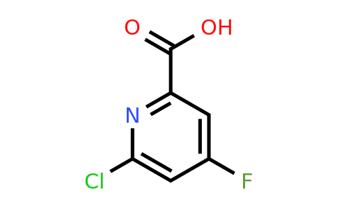 CAS 1060809-28-0 | 6-Chloro-4-fluoropicolinic acid
