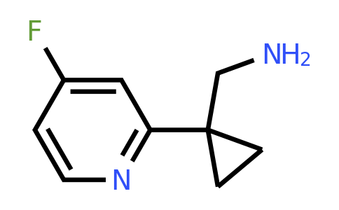 (1-(4-Fluoropyridin-2-YL)cyclopropyl)methanamine