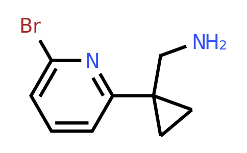 (1-(6-Bromopyridin-2-YL)cyclopropyl)methanamine