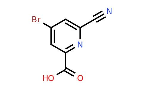 CAS 1060812-15-8 | 4-Bromo-6-cyano-pyridine-2-carboxylic acid