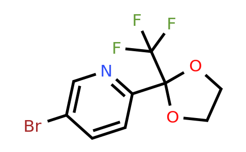 CAS 1060813-22-0 | 5-Bromo-2-(2-(trifluoromethyl)-1,3-dioxolan-2-YL)pyridine