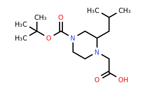 CAS 1060813-65-1 | 2-(4-(Tert-butoxycarbonyl)-2-isobutylpiperazin-1-YL)acetic acid