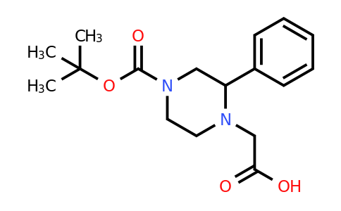 CAS 1060813-72-0 | 2-(4-(Tert-butoxycarbonyl)-2-phenylpiperazin-1-YL)acetic acid