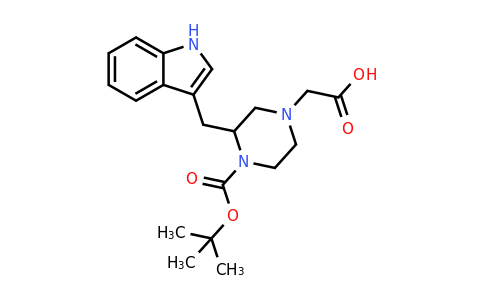 CAS 1060813-83-3 | 2-(3-((1H-Indol-3-YL)methyl)-4-(tert-butoxycarbonyl)piperazin-1-YL)acetic acid